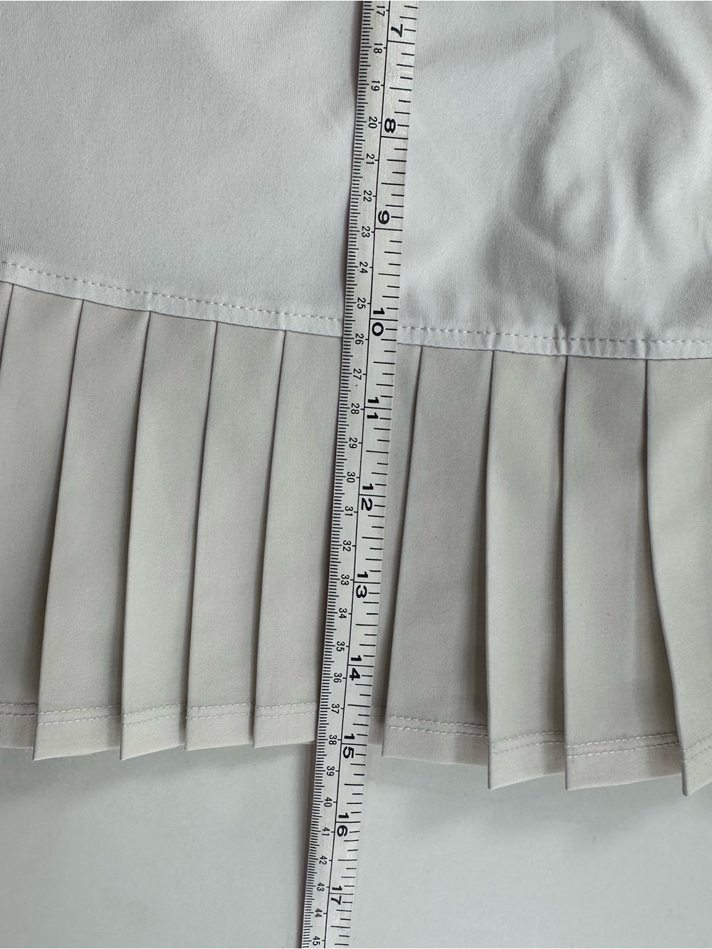 Soybu Cream Athletic Skort with Pleated Hem - Picture 5 of 6